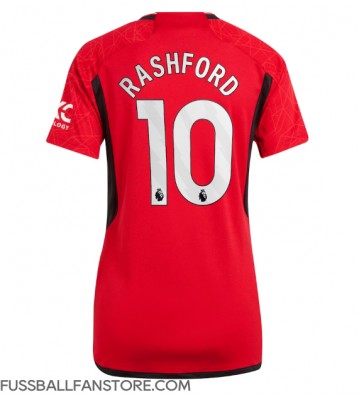 Manchester United Marcus Rashford #10 Replik Heimtrikot Damen 2023-24 Kurzarm